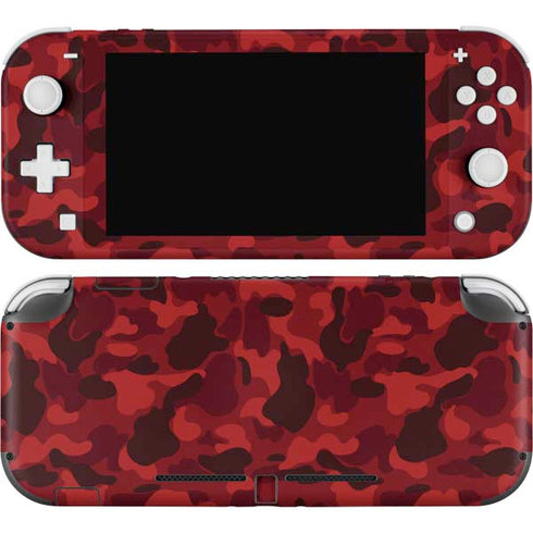 Red Street Camo Nintendo Switch Lite Skin